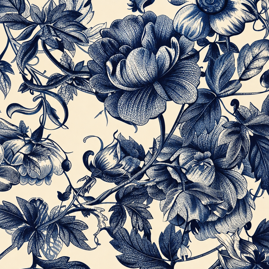 Futterstoff Midnight Garden | wasserabweisend | 50 x 80 cm