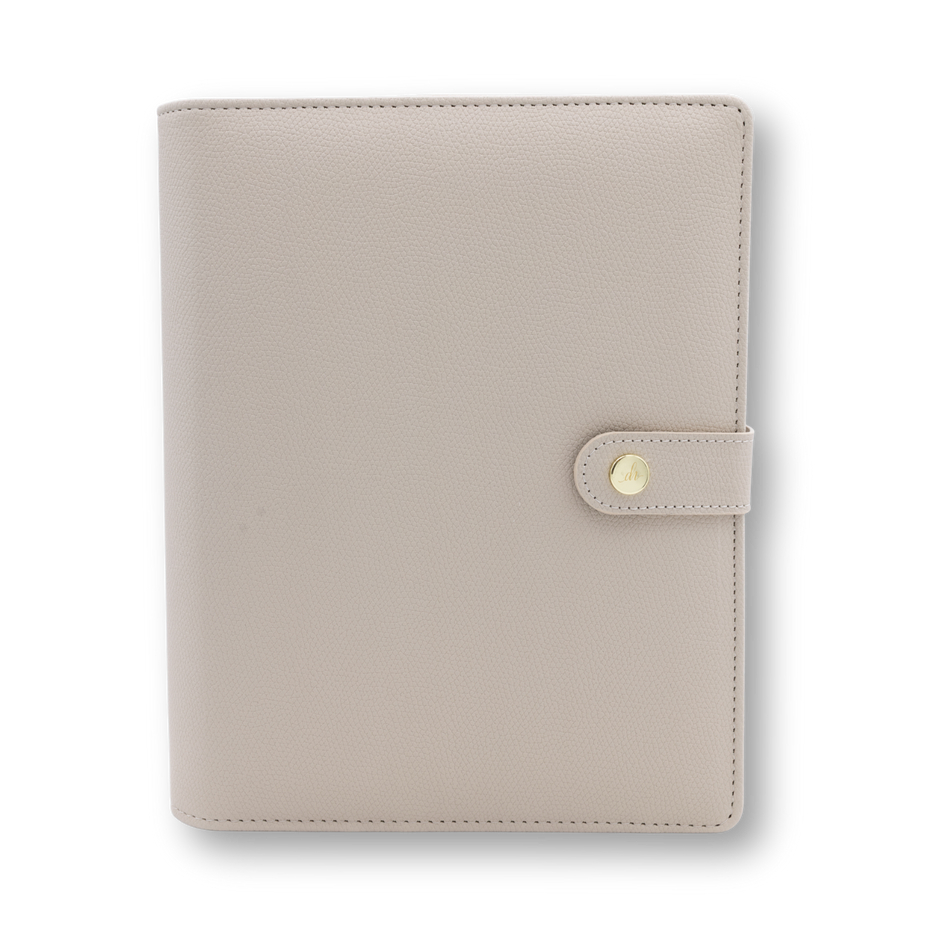 B-Ware A5 Premium Binder mit goldenen Ringen (30mm Ringe)