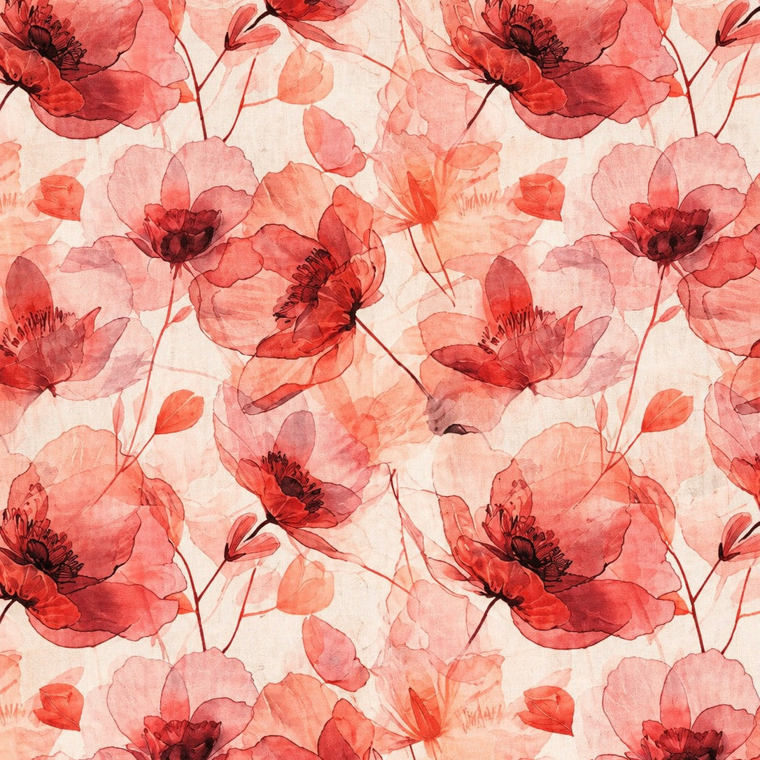 Futterstoff Coral Bloom | wasserabweisend | 50 x 80 cm