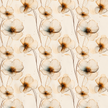 Futterstoff Ivory Bloom | wasserabweisend | 50 x 80 cm
