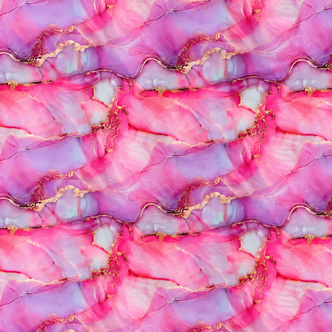 Futterstoff Pink Marble | wasserabweisend | 50 x 80 cm