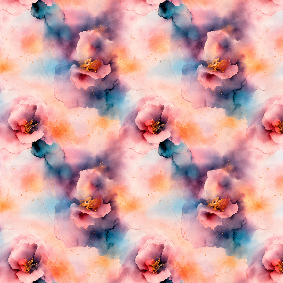 Futterstoff Watercolor Dream | wasserabweisend | 50 x 80 cm