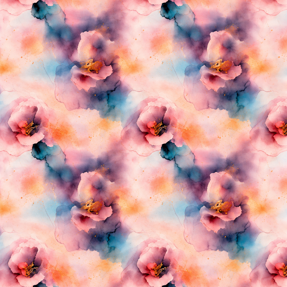 Futterstoff Watercolor Dream | wasserabweisend | 50 x 80 cm