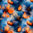 Futterstoff Ocean Flame | wasserabweisend | 50 x 80 cm