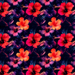 Futterstoff Tropical Night | wasserabweisend | 50 x 80 cm