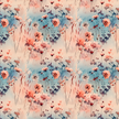 Futterstoff Wildflower Sky | wasserabweisend | 50 x 80 cm