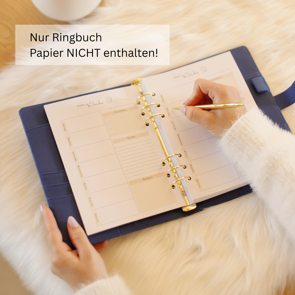 B-Ware | A5 Binder mit goldenen Ringen - Auslaufmodell